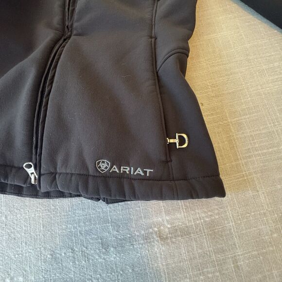 Ariat‎ Black Softshell Full Zip Jacket Women's Size XS - Picture 4 of 10
